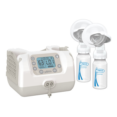 Dr. Brown’s® Customflow™ Double Electric Breast Pump allows moms to customize their breastfeeding experience with separate suction and cycle settings, simple intuitive controls, and two pumping modes for the most efficient and stress-free feeding routine.